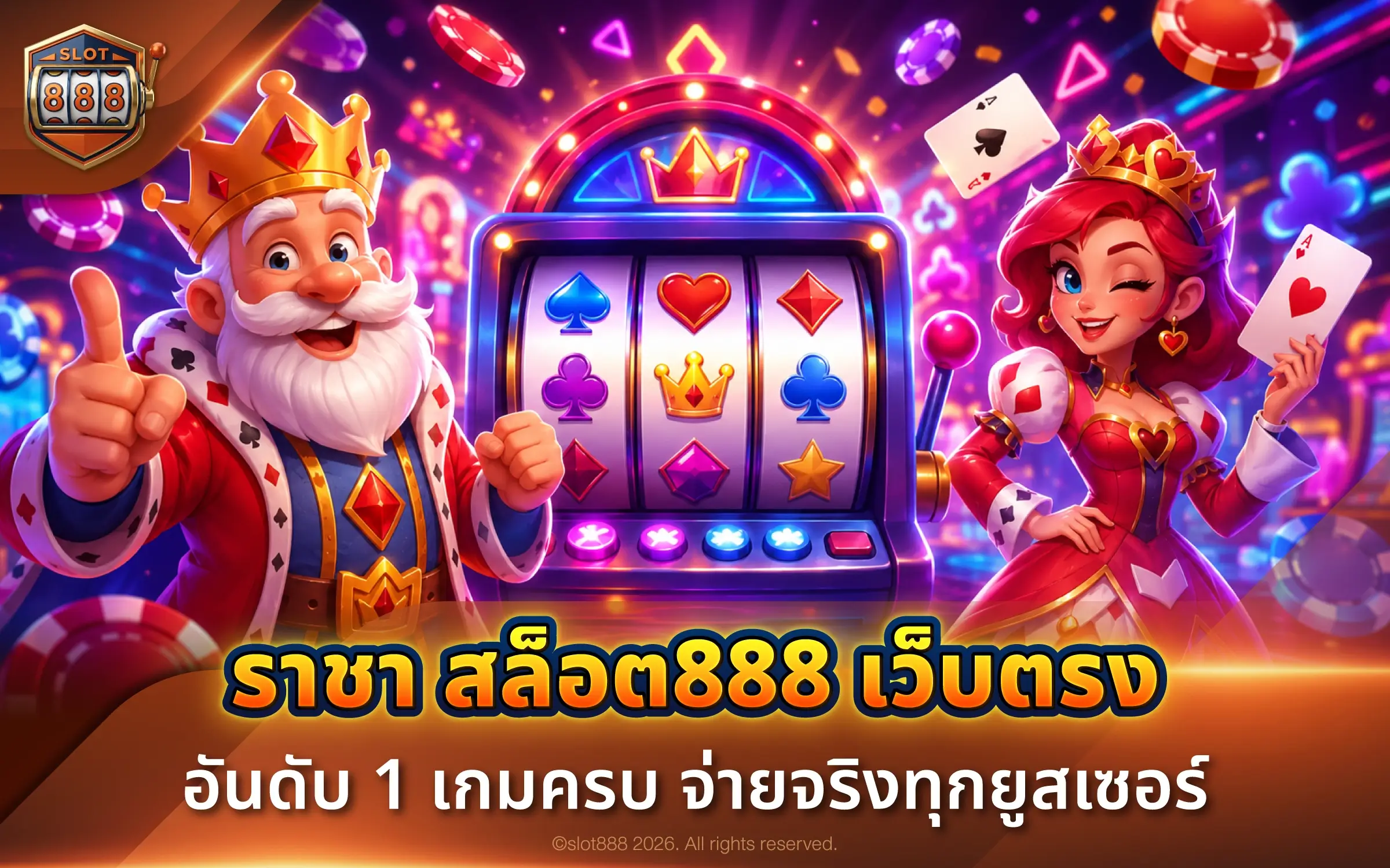 ราชา สล็อต888 เว็บตรง อันดับ 1 เกมครบ จ่ายจริงทุกยูสเซอร์