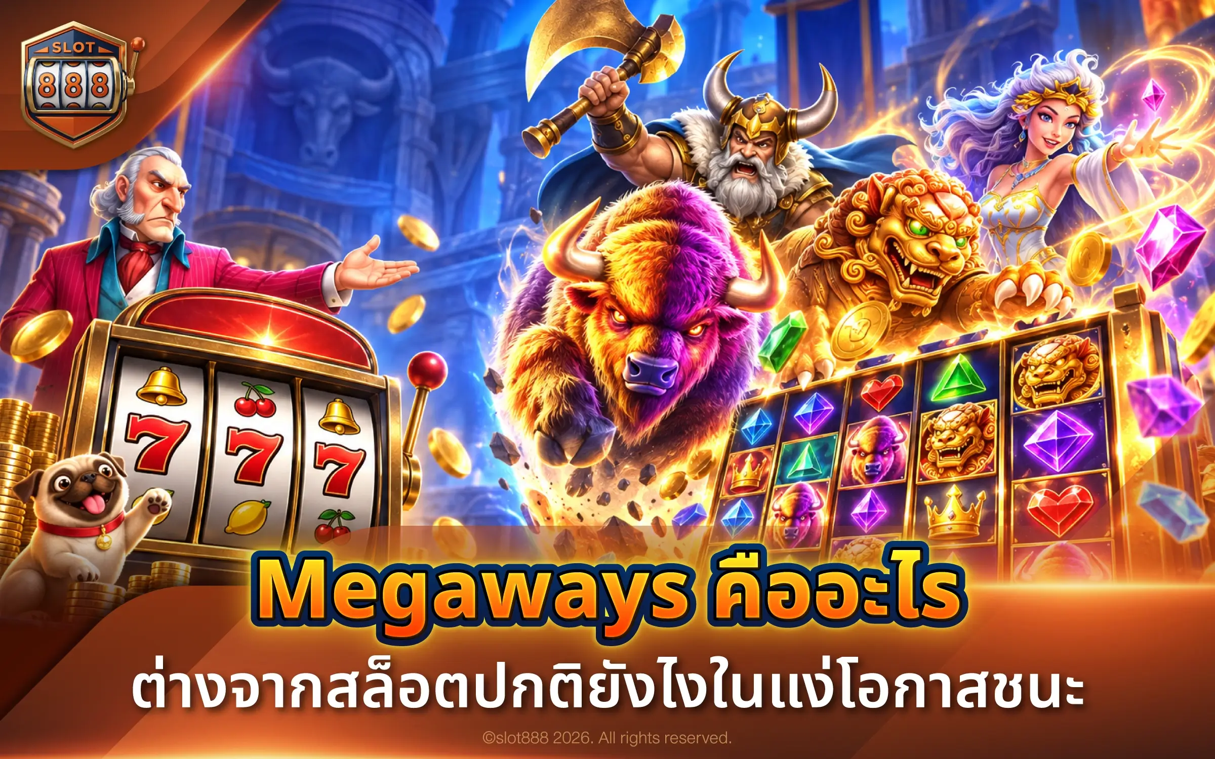 Megaways คืออะไร ต่างจากสล็อตปกติยังไงในแง่โอกาสชนะ