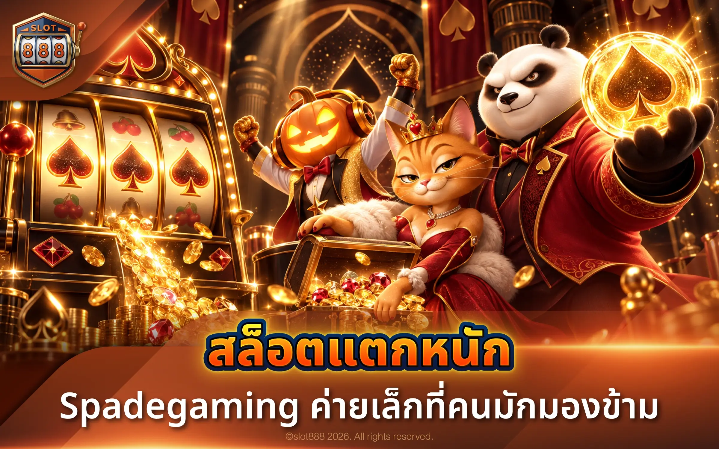สล็อตแตกหนัก Spadegaming ค่ายเล็กที่คนมักมองข้าม