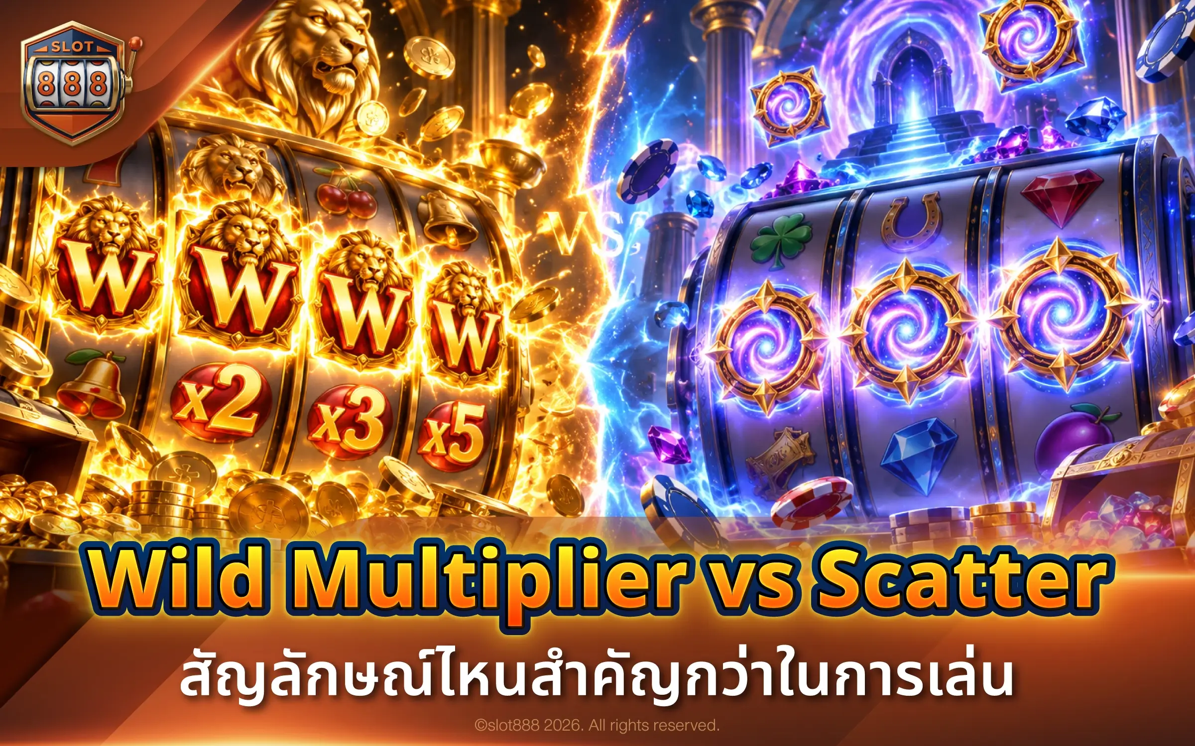 Wild Multiplier vs Scatter สัญลักษณ์ไหนสำคัญกว่าในการเล่น